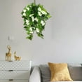 thumbnail image 5 of Weloille Fake Hanging Flowers, Artificial Morning Glory Hanging Plants Faux Spring Flowers for Outdoor Front Door Patio Garden Balcony Home Decoration, 5 of 8