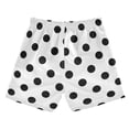 thumbnail image 2 of joogoo Boys Swim Trunks Black Polka Dots Beach Board Shorts Drawstring Swimsuit 2T, 2 of 6