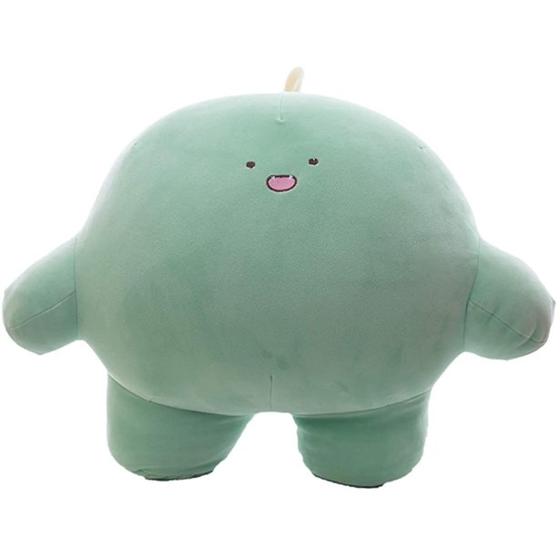 Almohada corporal de peluche de dinosaurio lindo de 9 pulgadas, almohadas corporales cilíndricas de dibujos animados gordos para niños, regalos de juguete súper suaves para abrazar para ropa de c