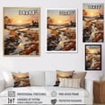 thumbnail image 4 of Designart "Pastoral Golden Hour Sunrise Scenery I" Landscape & Nature Floater Framed Wall Art Living Room, 4 of 7