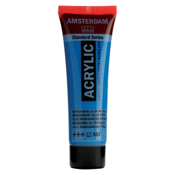 Amsterdam Standard Series Acrylic Paint, 20ml, Manganese Blue Phthalo