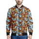 thumbnail image 2 of Chaqueta con estampado 3D de mariposa e insectos de dibujos animados, ropa para hombre, sudadera holgada, chaqueta estilo aviador informal con cremallera, abrigo de calle, 2 of 5