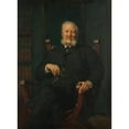 thumbnail image 2 of Johann Victor Krämer 19x24 Black Ornate Framed Double Matted Museum Art Print Titled: Dr. Karl Stremayr (1916), 2 of 5