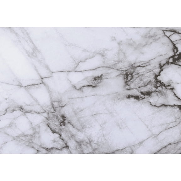 White Marble Laminate | Ideal for Contemporary Living Rooms | Easy - to - Assemble Design
