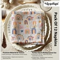thumbnail image 4 of Vargottam DotsDesign Cotton Muslin Napkins - Set of 12, 20-Inch, White Luxurious Soft Cloth Napkins for Dining & Events, Absorbent, Washable & Tableware, 4 of 7