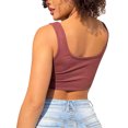 thumbnail image 5 of hirigin Women Square Neck Sleeveless Solid Color Short Camisole Tank Tops, 5 of 9