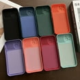 thumbnail image 3 of Slim Case for iPhone 15, 2MM Camera Lens Sliding Design Sleek Candy Colors Protective Cover with Military Grade Soft Lining Silicone Skin-Friendly Shockproof Case, Red, 3 of 9
