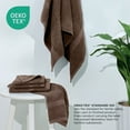 thumbnail image 4 of Utica 6-Piece Towel Set | 100% Cotton Soft & Absorbent Everyday Towels | Brown, 4 of 8