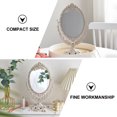 thumbnail image 6 of PBPBOX Retro Style Relief Girl Makeup Mirror with 360° Rotation for Beige Desktop Mirror, 6 of 6