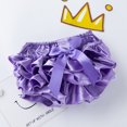 thumbnail image 6 of HNMKIU Toddler Baby Girl Bowknot Ruffle Nappy Underwear Panty Cute Baby Girl Outfits Accessory Purple,L, 6 of 9