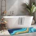 thumbnail image 2 of Dark Blue Marble Gold Line Pattern Kitchen Rug Mat,Kitchen Runner Rugs Non Skid Washable,Decorative Kitchen Floor Mats for Kitchen,Sink,Laundry,17"x47.2", 2 of 7