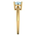thumbnail image 3 of Solitaire Engagement Ring for Women - 1.5ct Natural Aquamarine in 14K Yellow Gold Promise Ring, 3 of 5