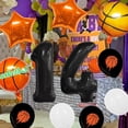 thumbnail image 4 of Set de globos para fiesta de 11 cumpleaños con temática de baloncesto, 11 unidades, 4 of 7
