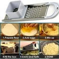 thumbnail image 3 of Spaetzle Maker Tool, Ergonomic Design Comfort Rubber Grip Handle, Solid Construction For Durability And Long Lasting Cooking Joy, 3 of 5