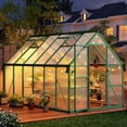 thumbnail image 6 of EastVita 8x12 ft Walk-In Greenhouse Kit Clear Pop-up Greenhouse Green, 6 of 7