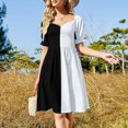 thumbnail image 3 of Robe Mod Noire et Blanche Robes d'Été Femmes 2024 Robes de Luxe Vêtements d'Été Femmes 2024 Robes Femmes Été 2024, 3 of 5
