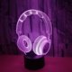thumbnail image 3 of Luz nocturna 3D con auriculares para niños, lámpara LED de ilusión con 16 colores cambiantes y control remoto, regalo de cumpleaños, decoración para dormitorio infantil y adulto, decoración navideña., 3 of 5