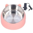 thumbnail image 2 of Calentamiento De Mascotas Tazón De Calentamiento De Acero Inoxidable Nórdico Para Proteger El Tazón De Alimentos De Gato De Temperatura Constante De La Columna Cervical, 2 of 7
