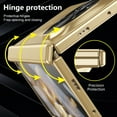 thumbnail image 6 of ELEHOLD Full Body Case for OnePlus Open with Hinge Protection/ Built-in Screen Protector / Stylus Pen / Pen Holder/ Camera Lens Protection  Shockproof Rugged Case Cover for OnePlus Open - Gold, 6 of 7
