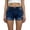 Dark blue, variant on Audhol Denim Shorts for Women Women's Stretchy Distressed Jean Shorts with Pockets High Waisted Ripped Denim Shorts Cuffed Jean Shorts Short Jean Shorts Black L