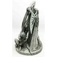 thumbnail image 4 of Celtic North Star Moon Goddess Of Rebirth Arianrhod Figurine Cosmic Wheel Of The Year Time & Fate Weaver Statue, 4 of 4