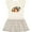 Natural with Stripes, variant on Inktastic Football with Flowers and Leopard Spots Gift Toddler Girl Dress