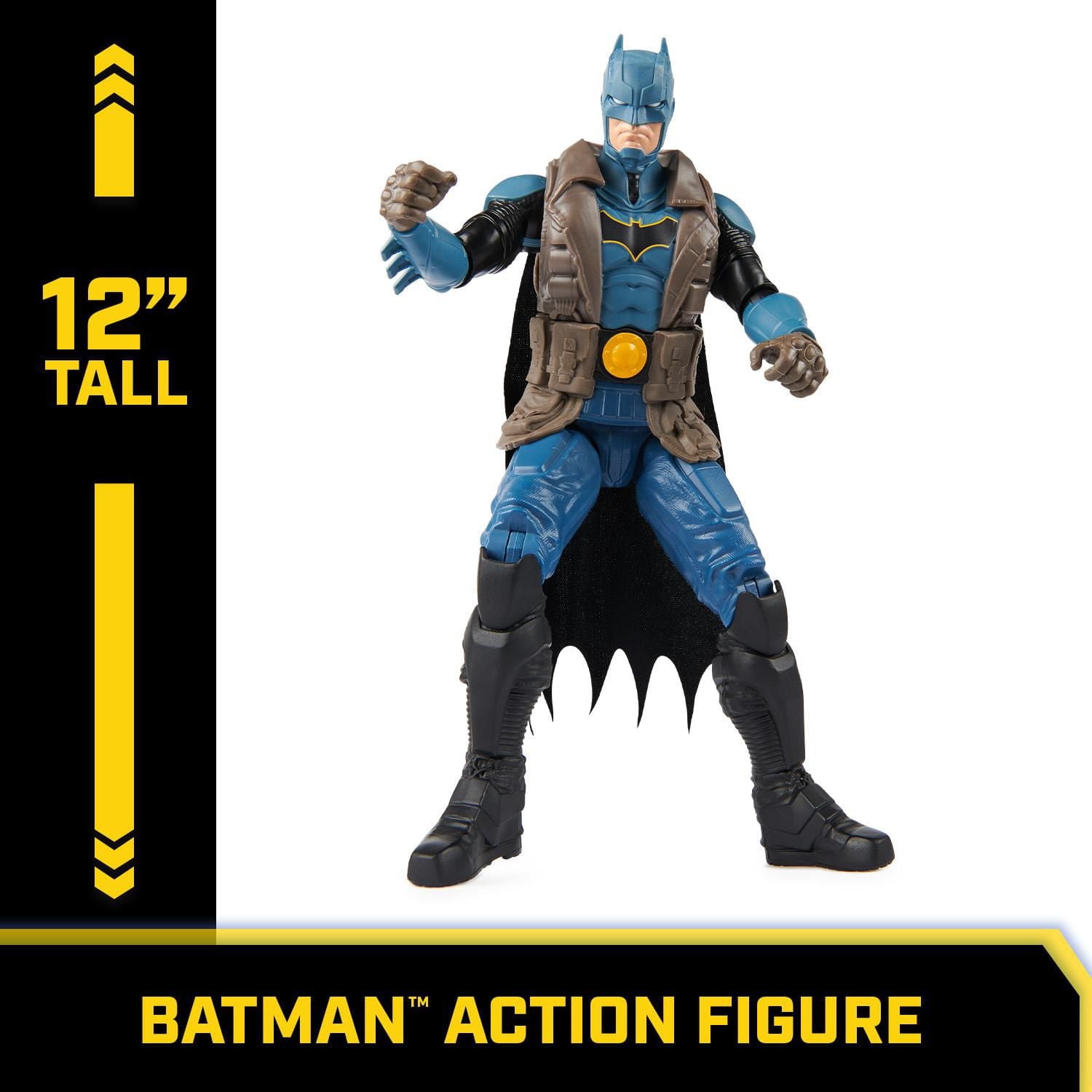 DC Comics, Batman Action Figure, 12-inch Super Hero Collectible Kids Toys for Boys and Girls