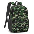 thumbnail image 2 of 17 Inch Lightweight Backpack,PVC Waterproof Oxford Fabric, Ergonomically Designed, with Large Capacity, Camouflage Print, 2 of 5