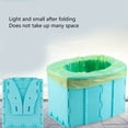 thumbnail image 3 of Orinal Plegable De Viaje Para Bebé, Asiento De Inodoro De Viaje Azul Para Niños Pequeños, Estable Para Ancianos Para Acampar, 3 of 7