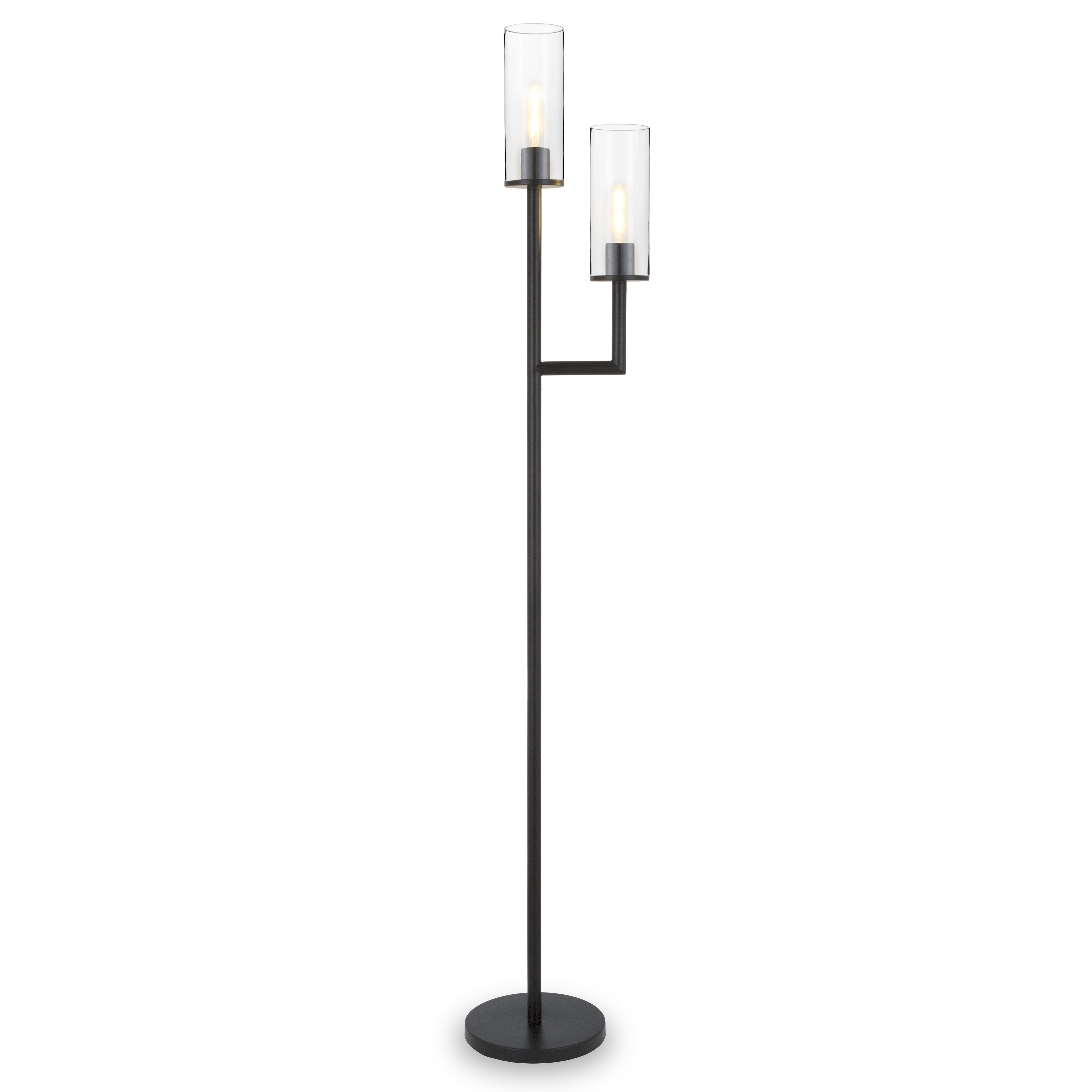 Light Torchiere Floor Lamp, Black Torchiere Floor Lamp With Glass Shade