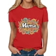 thumbnail image 3 of Busydd Women's T-Shirts Mother's Day Round Neck Graphic Tees Casual Basic Summer Short Sleeve Tops for Women S, 3 of 5