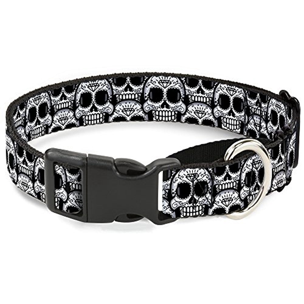 Buckle-Down Martingale Dog Collar - Mohawk Skulls - NO Star