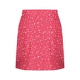 thumbnail image 5 of PYGNJK Women's Plus Size Printed Skirts High Waist Underneath Boho Tiered Flowy Tennis Skirts Casual Mini Skirt, 5 of 6