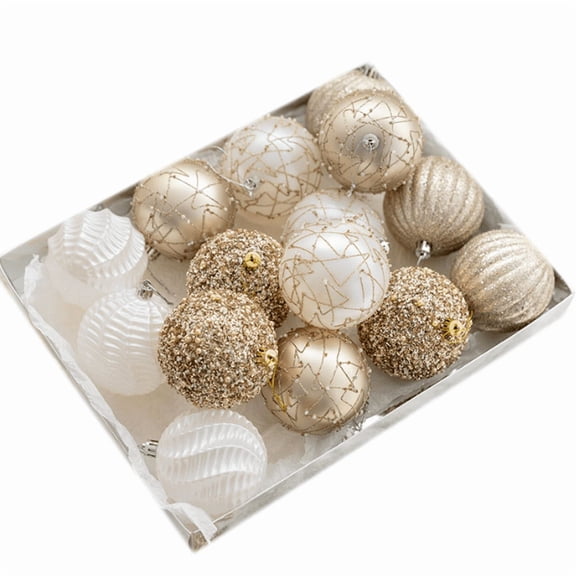 Champagne Christmas Ornament Set Christmas Tree Decoration