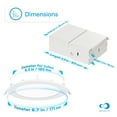 thumbnail image 3 of INFIBRITE 6 Inch 3CCT Selectable 12W 1050LM LED Ceiling Light Kit, Dimmable, Wet Rated (24 Pack), 3 of 12