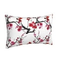 thumbnail image 2 of Naloa Cherry Blossoms Pillowcase, Throw Pillowcase, Wrinkle-Free, Stain-Resistant with Hidden Zipper for Bedroom Sofa - 14"x20", 2 of 9