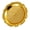Gold.-6 Inches, variant on Sturdy Iron Fruit and Snacks Tray Feature Delicate Embossing Display Plate Ideal for Parties Picnics and Daily Use