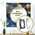 thumbnail image 3 of Designart "Hexagonal Symmetry In Grey And Blue" 0 Blue Large Square Mirror - Square Bedroom Mirror Printed Wall Decor - Modern Square Printed Wall Mirror Art, 3 of 5