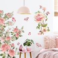 thumbnail image 5 of Flower vine, wall decals, pink watercolor, 5 of 5