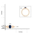 thumbnail image 4 of Angara Natural 1.55 Ct. Blue Sapphire Solitaire Ring in 14K Rose Gold for Women (Ring Size: 12), 4 of 9