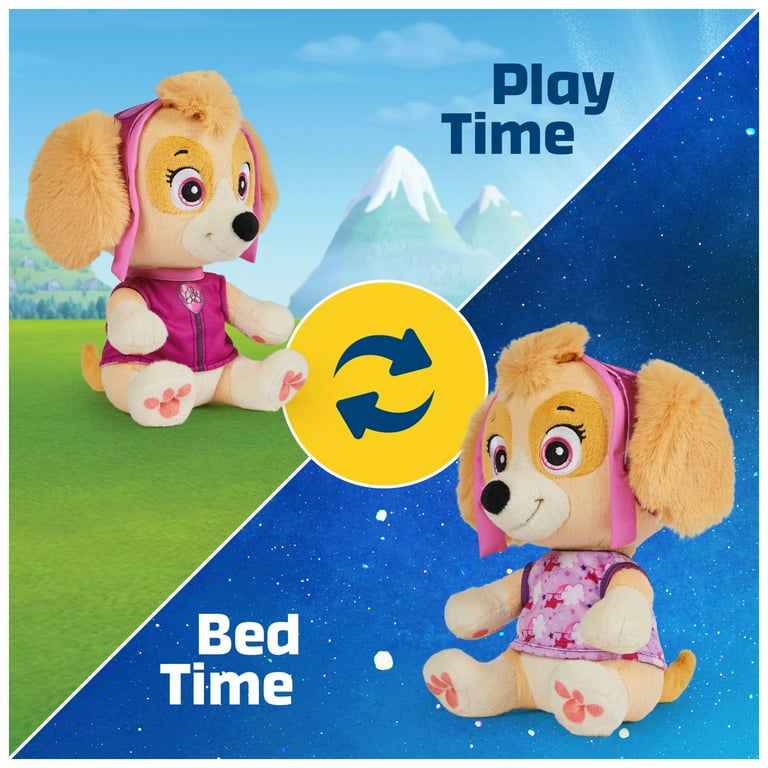 PAW Patrol, Bedtime Plush Skye, 10-Inch Stuffed Animal with