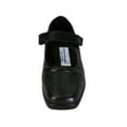 thumbnail image 2 of 24 HOUR COMFORT Uma Women Wide Width Leather Mary Jane Style Shoes BLACK 5.5, 2 of 6