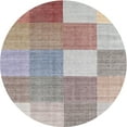 thumbnail image 1 of Ahgly Company Machine Washable Indoor Round Contemporary Pale Silver Gray Area Rugs, 3' Round, 1 of 7