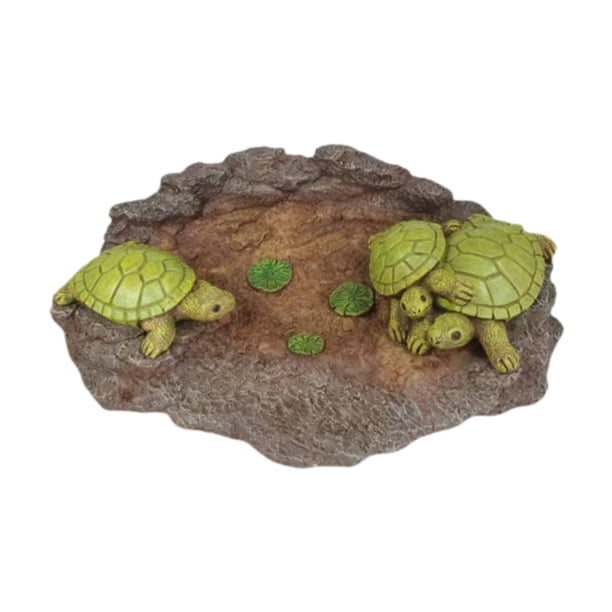 Gutter Bown Bown Bowns Decorative Garden Statue Regalos Bloque de salpicaduras de tortuga Piedras