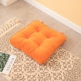 thumbnail image 4 of Moyic Cojín cuadrado de las almohadas del piso de la máxima comodidad para el cojín del asiento de la silla de los cojines de los cojines Decoración del hogar naranja 43*43cm, 4 of 6