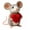 D, variant on NOVELAR Grey Felt Mouse Figurine, 3.15 inches Tall, Handcrafted with Intricate Details, A Charming Decorative Accent for Valentine's Day, Ideal for Display on Mantels or Window Sills