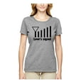 thumbnail image 2 of Love's Signal Love Language Couple Valentine's Day Womens Graphic T-Shirt, Heather Grey, 3XL, 2 of 3