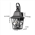 thumbnail image 3 of Outdoor Wall Light Fixtures, Waterproof Exterior Wall Sconce Porch Lights, Matte Black Outdoor Wall Lantern with Clear Glass, Outside Wall Mount Lighting for House, Garage, Front Door (1 pack), 3 of 10