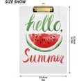 thumbnail image 3 of FMSHPON Watermelons Summer Clipboard Hardboard Wood Nursing Clip Board and Pull for Standard A4 Letter 13x9 inches, 3 of 8