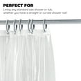 100 PEVA Heavy Duty Clear Shower Curtain Liner (70" x 72") 1 Pack / 1